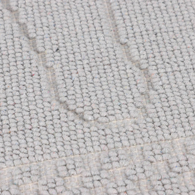 Коврик петельный, хлопок, 60x40см, одинарный, серый