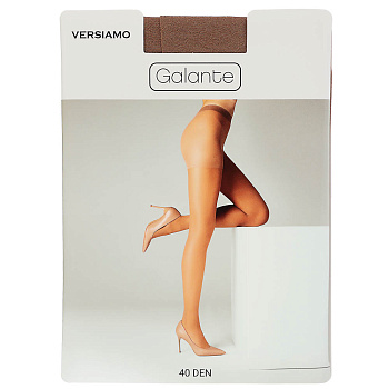 GALANTE Versiamo Колготки 40 DEN с шортиками, 85% полиамид, 15% эластан, размер 4, цвет загара