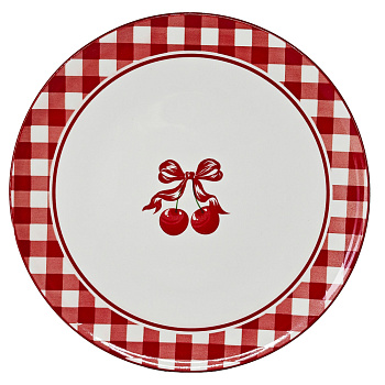 Тарелка подстановочная Черри тм MILLIMI, 27см, фарфор, белый