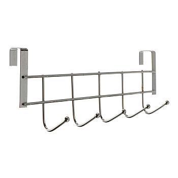 Вешалка накидная на дверь, 5 крючков, тм VETTA, 24,5х2,5х9,5 см, металл