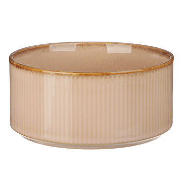 MILLIMI Кантри салатник 14,0см, 590мл, керамика, бежевый