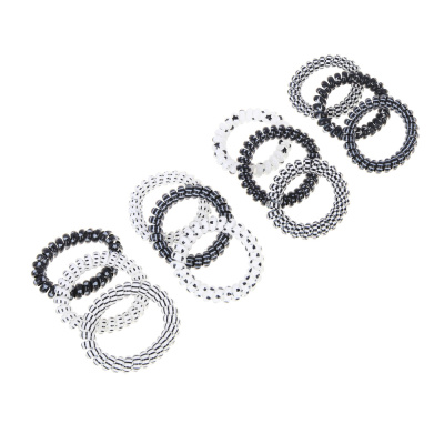 Резинки-пружинки для волос ЮНИLOOK 3шт, d5,5см, пластик, 4 сочетания, ACS-100