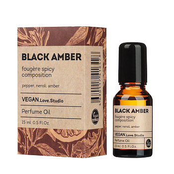 Парфюмерное масло Vegan.Love.Studio, Black Amber, 15 мл