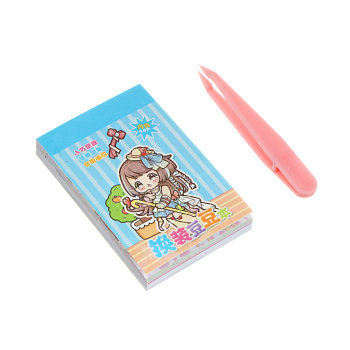 Раскраска детская с наклейками "Переодевашки", 4х6см, бумага, микс