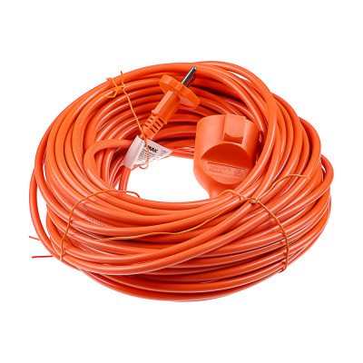 ЕРМАК Удлинитель силовой в мотке, 2х1,5 мм2, длина 30м (маск.нагрузка 16А или 2,2кВт)