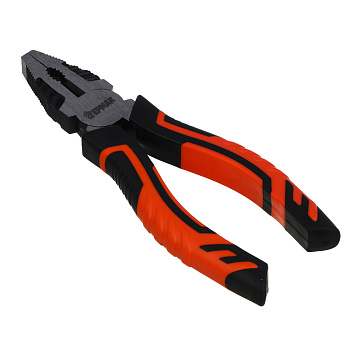 ЕРМАК Плоскогубцы комбинированные, двухкомпонентные рукоятки, 45 сталь, 160мм