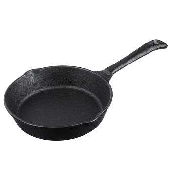 VETTA Сковорода чугун, 2 слива, d15,5см, индукция