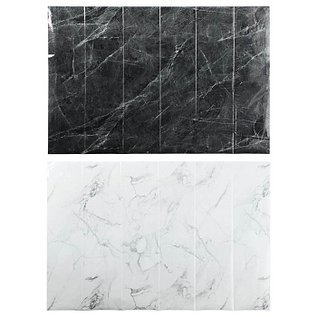 Наклейка на кафель тм VETTA Мрамор, ПВХ, 60x90см, 2 дизайна