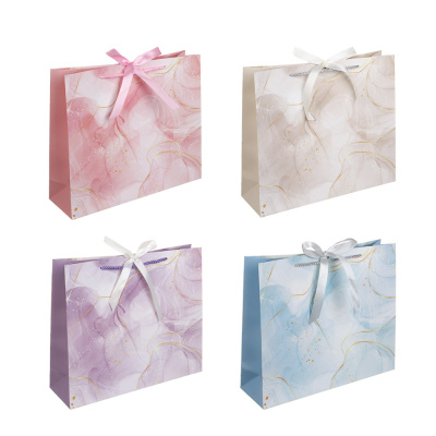 Пакет тм Fntastic подарочный, с лентой, L 30x25,5x9см, бумага, 4 дизайна