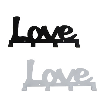 Ключница открытого типа металлическая, 4 крючка, 24,3x10,5 см, металл, 2 цвета