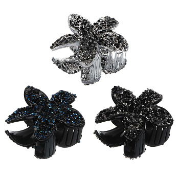 Краб для волос, тм ЮНИLOOK, 8см, пластик, 3 дизайна, #1