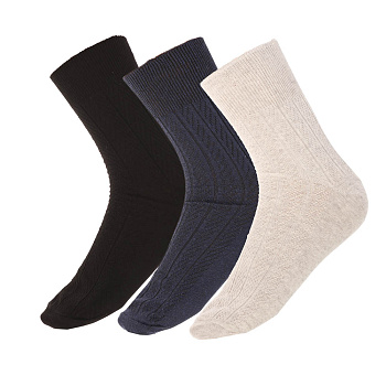 Носки с ослабленной резинкой GALANTE, р. 29, 80% хлопок, 17% полиамид, 3% эластан, цвета в ас-те