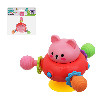 Развивающая игрушка ИГРОЛЕНД на присоске, ABS, TPE, PVC, 11х9х7см
