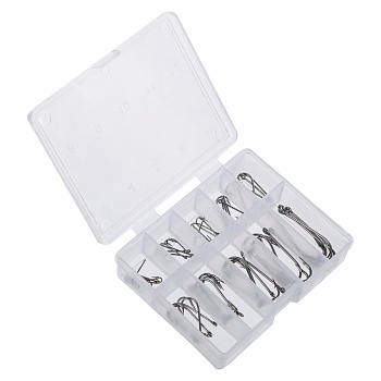 Набор крючков тм AZOR FISHING, 50шт, металл, черные, золотые