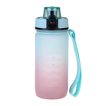 SILAPRO MAX Бутылка спортивная с замком, ELDERBERRY-EGGSHELL BLUE, 550мл, РС