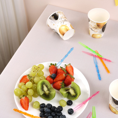 Пики декоративные тм Fntastic, 25шт, 110мм, "Вилочки", цветные