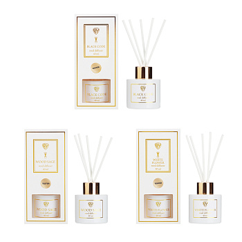 NEW GALAXY Диффузор LuxWhite, 40 мл, (Wood sage, White flower, Black code)