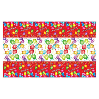 Скатерть праздничная тм Fntastic, 180х108см, полиэтилен, 30мкм, 2 вида