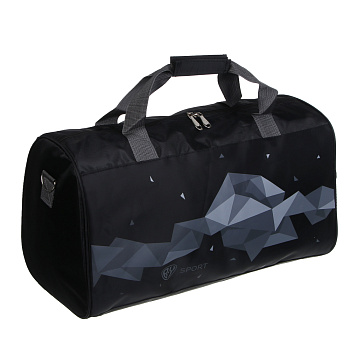 Сумка спортивная тм BY SPORT, 48x28x22см, полиэстер 420D, ПВХ