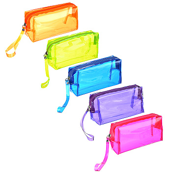 Косметичка прозрачная тм ЮL, ПВХ, 17х9х5,5см, 4-6 цветов