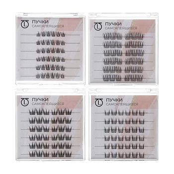 Пучки самоклеящиеся 36 шт тм ЮНИLOOK, синтетика, 4 вида