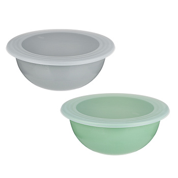 Миска с крышкой Дорос 5л, пластик, 2 цвета