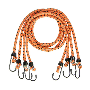 ЕРМАК Стяжка груза 4шт, 0,8м, 8мм, "паук" металлические крюки