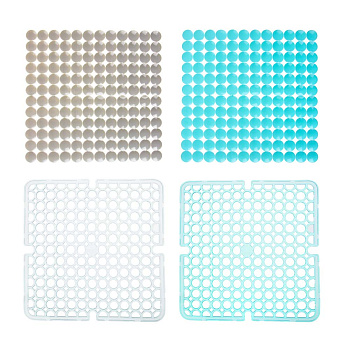 Коврик в раковину противоскользящий тм VETTA Кругляш, ПВХ, 27,5х27,5см, 4 цвета