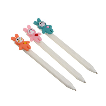 Ручка шариковая синяя 0,7мм, "Беби ушки", 3 вида