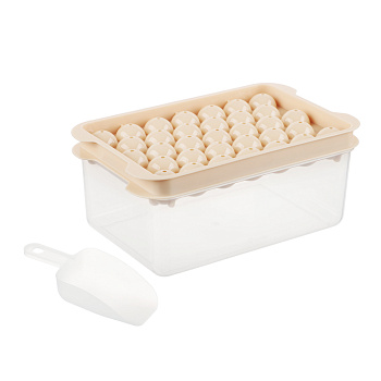 VETTA Форма для льда с контейнером 19х11,5х8см, 33 ячейки, совок, пластик