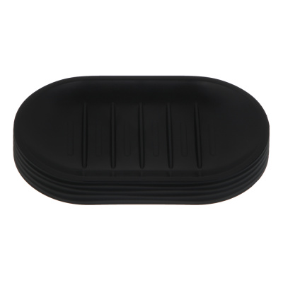 Мыльница тм VETTA Тренто, пластик, PP, черный, 14,5x8,8x2см