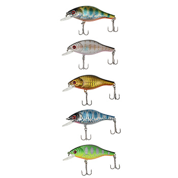 Воблер "Фэри Крэнк" тм AZOR FISHING, F, 8,8гр, 80мм, 0,0-1,5м, 5 цветов
