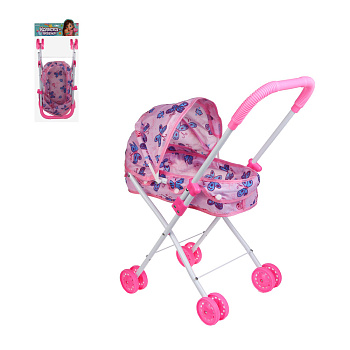 ИГРОЛЕНД Коляска люлька складная, ABS, сталь, полиэстер, 28х54х48см