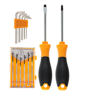 РОКОТ Набор 13 предметов: PH5,5х95мм+SL5,5х95мм, 5 шестигранников, 6 отверток для точных работ