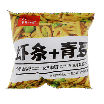 Соломка с зеленым горошком, 40г.