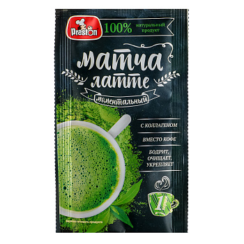 Напиток Матча-латте с коллагеном Preston,20г.