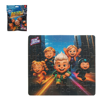 BY Русские Супергерои Пазл, 48 элементов, 14x19 см, картон, 4 дизайна