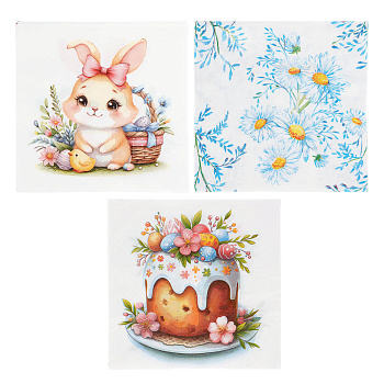 Салфетки бумажные Пасха ассорти, 2 слоя, 33х33см