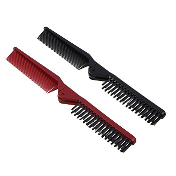 ЮНИLOOK Расческа складная, дорожная, пластик, нейлон, 21x2,8см, 2 цвета