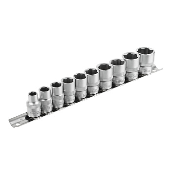 ЕРМАК Набор торцевых головок "Супер лок" (10шт) 3/8" 8-10-11-12-13-14-15-16-17-19мм