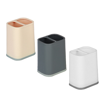 Подставка для столовых приборов тм VETTA, 9х7х11,5см, пластик, 3 цвета