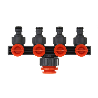 Распределитель для шланга тм INBLOOM 4-х канальный, 18х11х5.3см, РР