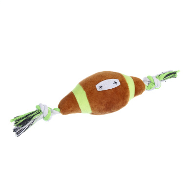 Игрушка для собак тм VETTA с пищалкой, мяч регби, п/э, 35*10см