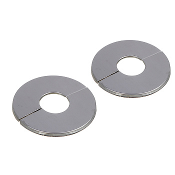 Отражатели для смесителей 2шт., d=24/69мм, составной самоклеящийся, нержавеющая сталь, хром