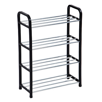 Этажерка для обуви тм VETTA, 4 яруса, 42х19х59 см, металл, пластик