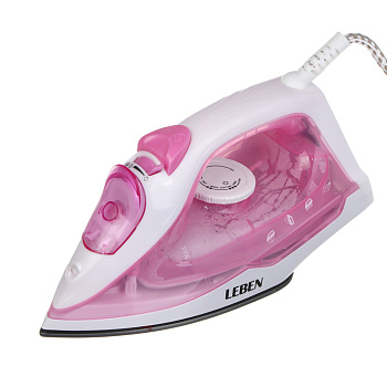 LEBEN Утюг с отпаривателем 1800 Вт, тефлон