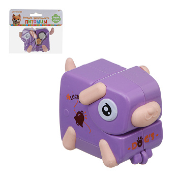 ИГРОЛЕНД Игрушка для малышей в виде животных "Питомцы" заводная, ABS, 8х10х6см, 4 дизайна