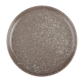 MILLIMI Тарелка десертная 20х2см, керамика, серый