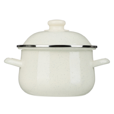 Кастрюля эмалированная VETTA Айвори, 18см, 2л, индукция