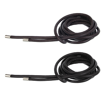 ЮL Ремень шнур, ПУ, металл, ширина 0,8см, длина 260см, 2 цвета, РЖ25-03